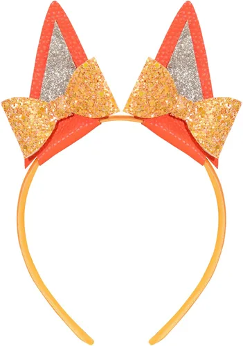 Miniatura 6 de Diademas azules con orejas de perro para niñas, 1 diadema de orejas de gato, suministros para fiesta de cumpleaños de Halloween, accesorios