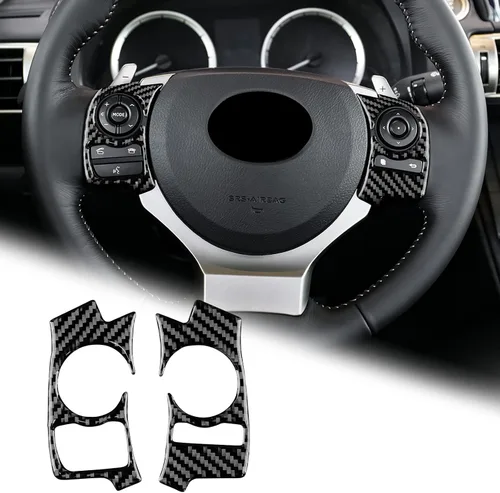 Miniatura 12 de AIRSPEED Para Lexus IS - Adhesivo decorativo para volante de fibra de carbono, marco central para Lexus IS250, IS300, IS350, 200T, 2013-2019, Para