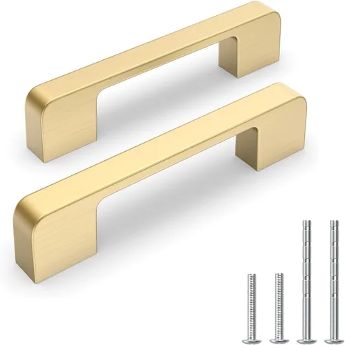 Miniatura 15 de Paquete de 5 tiradores para gabinete de 3–3/4 pulgadas, color negro mate, manijas negras para cajones, manijas para alacena de cocina, herrajes