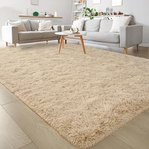 Miniatura 21 de Keeko Alfombras Esponjosas para Sala de Estar y Dormitorio, Alfombra Suave de Felpa para Junto a la Cama, Alfombra Grande Moderna para Interiores