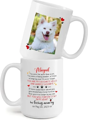 Miniatura 19 de Taza de café con imagen de perro y mamá, taza de café de 11 onzas y 15 onzas, taza de café personalizada para mamá de perro, tazas para dueños