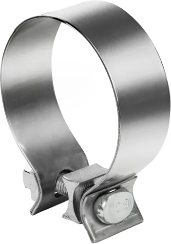 Sello de silenciador de tubo de escape de 2 pulgadas, abrazadera de banda estrecha, acero inoxidable 304, 1 paquete
