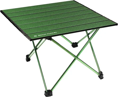 Miniatura 11 de ROCK CLOUD Mesa de campamento portátil de aluminio ultraligera, mesa de playa plegable para camping, senderismo, mochileros, picnic al aire libre