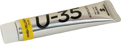 U-35 Hansa Yellow Medium 0.7 fl oz (20 ml) Same Color Set of 3 133 ACRYLICS Acrylic Paint