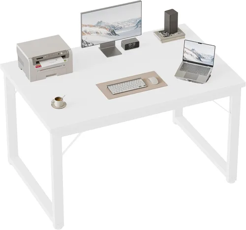 Miniatura 51 de Mericonia Escritorio para computadora de 40 pulgadas, escritorio ejecutivo moderno y grueso, mesa de escritura simple resistente para el hogar, roble