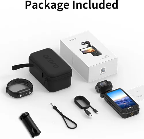 Miniatura 7 de ORDRO Videocámara de bolsillo M5, videocámara de video 4K 60FPS de estabilización de 3 ejes, cámara de bolsillo de visión nocturna IR para vlogging