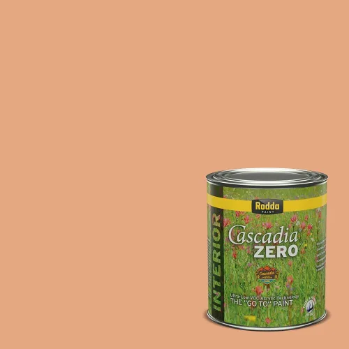 Miniatura 212 de Rodda Paint CASCADIA ZERO - Pintura plana e imprimación para interiores en uno, cuarto de galón, crema de ballet