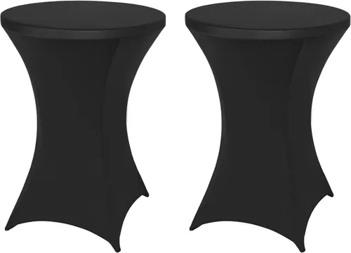 Miniatura 30 de FestiCorp Cubierta de Mesa de Spandex, Manteles Ajustados para Cóctel, Cubiertas de Mesa Redondas Elásticas Highboy para Fiesta, DJ, Bar, Boda, Rosa