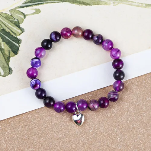 Miniatura 3 de Regalos Get Well Soon pulseras de relajación curativa de piedra natural, regalos inspiradores para mujeres, hombres, adolescentes, niñas, 0.315 in