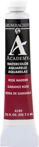 Miniatura 12 de Grumbacher Academy - Pintura de acuarela, 0.25 onzas, tono medio rojo cadmio (A029)