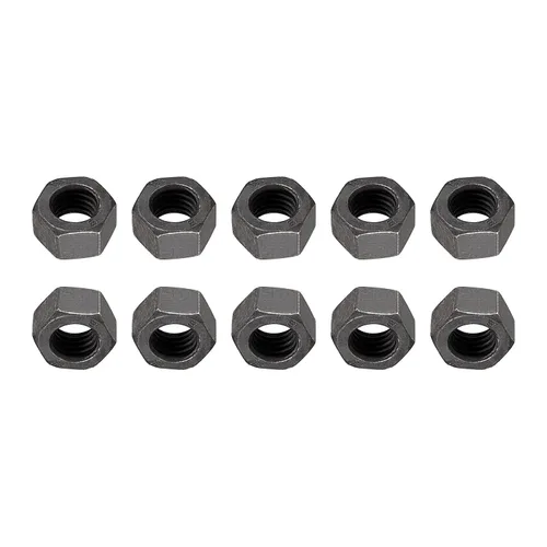 Miniatura 10 de DTGN Tuercas hexagonales M6x1mm (DxP), paquete de 50, buenas para reparación de garaje en casa, tuercas hexagonales chapadas en zinc de acero al