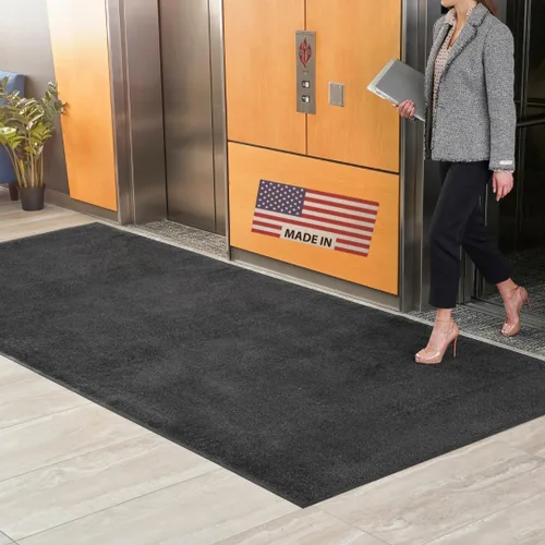 Miniatura 14 de Consolidated Plastics Ultimate Mat - Fabricado en Estados Unidos, tapetes de entrada de negocios de grado comercial para zonas de alto tráfico, Gris