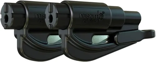 Miniatura 18 de resqme Llavero de emergencia compacto original, herramienta de escape de coche, cortador de cinturón de seguridad y rompevanas, fabricado en Estados