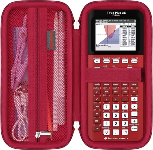 Miniatura 14 de Elonbo Funda de transporte para calculadora gráfica a color Texas Instruments TI-84 Plus CE/TI-84 Plus/TI-83 Plus/TI-83 Plus CE, bolsillo de malla