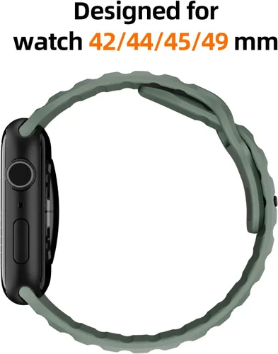 Miniatura 6 de Correa de silicona impermeable compatible con Apple Watch Ultra de 49mm 46mm 45mm 44mm 42mm 41mm 40mm 38mm, bandas deportivas para hombres y mujeres