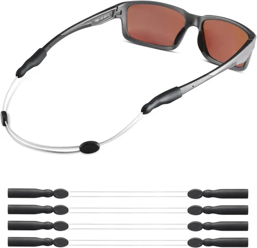 Miniatura 14 de Correa para gafas, correa ajustable sin cola para lentes de sol y gafas, correas de cable, soportes para gafas alrededor del cuello, cordón