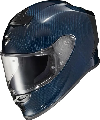 Miniatura 2 de ScorpionEXO R1 Air Casco de motocicleta de cara completa de fibra de carbono con escudo Pinlock bolsillos para altavoces listos para Bluetooth DOT