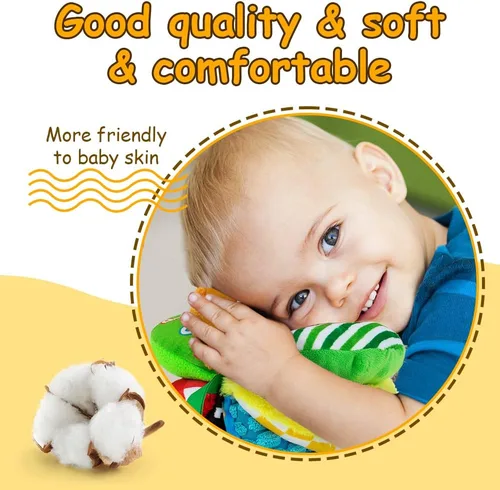 Miniatura 4 de Pelotas sensoriales 8 en 1 para niños pequeños, juguete de tela arcoíris para desarrollo sensorial, juguetes Montessori para bebés de 6 a 12 meses