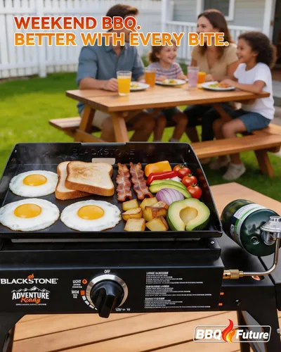 Miniatura 6 de BBQ Future Regulador con manguera adaptador de propano de repuesto para parrillas de mesa Blackstone de 17 pulgadas y 22 pulgadas