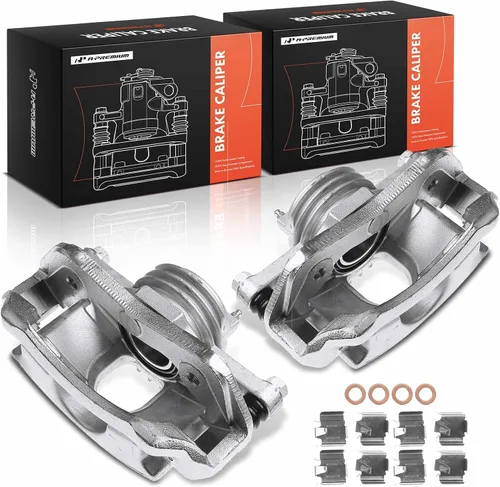 A-Premium Conjunto de pinza de freno de disco con soporte compatible con modelos seleccionados de Kia - 1998 1999 2000 2001 2002, L4 2.0L - Lado
