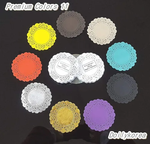 Miniatura 4 de 250 piezas de papel redondo de encaje de 3.5 pulgadas de alta calidad, sin polvo, corte limpio, diseño simple: fiesta/regalo/para tartas/decoración