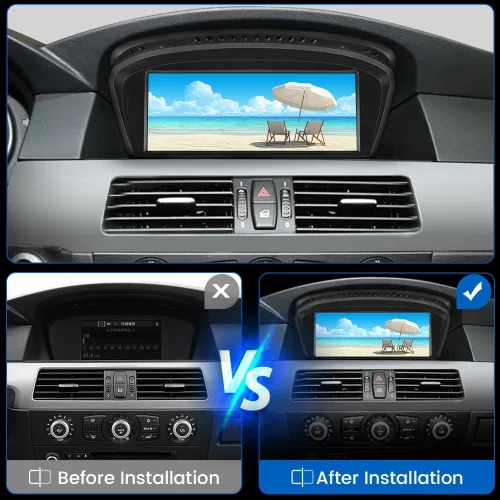 Miniatura 3 de Pantalla de radio de coche Linux de 8.8 pulgadas para BMW Serie 3/5 E60 E61 E63 E64 E90 E91 E92 CCC (2004-2008) CarPlay Android Auto Display Mirror