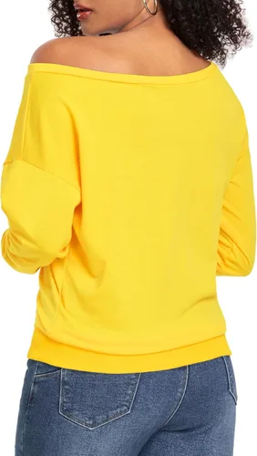 Miniatura 5 de AM CLOTHES Sweatshirt for Women Off The Shoulder Tops Long Sleeve Sweatshirts Oversized Sweaters Shirts