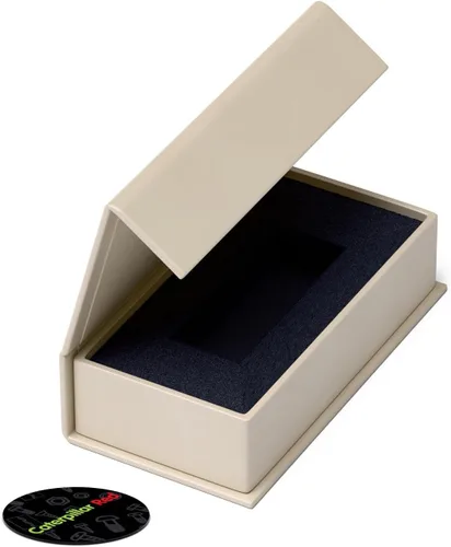 Miniatura 2 de 4 cajas de regalo de presentación USB magnéticas, color crema, unidades flash, unidades extraíbles, caja USB de boda, caja de regalo de presentación