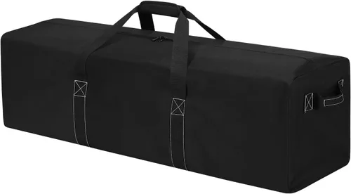 Miniatura 10 de Bolsa de lona grande de 36 pulgadas para viajes, bolsa de lona extra grande resistente de 100 litros con 2 asas laterales, bolsa de almacenamiento