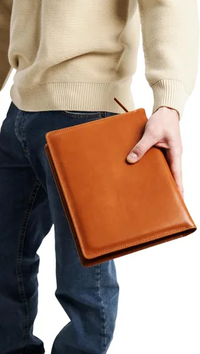 Miniatura 6 de Theodore Funda de cuero para cuaderno de 7.8 x 10.8 pulgadas con diario, para tableta, teléfono, cuaderno, tarjetas de visita, bolsillos