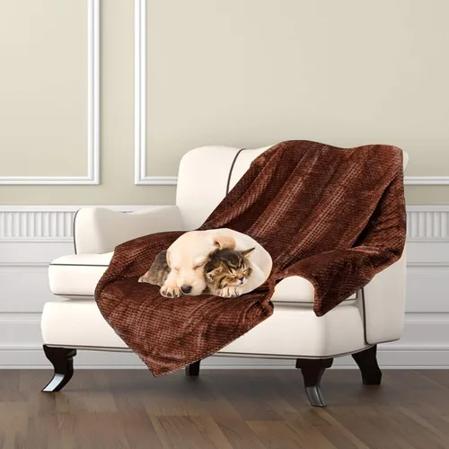 Miniatura 10 de Manta de alta calidad Msicyness para perro, manta polar acolchada, suave y cálida para mascotas, perros y gatos. Beige