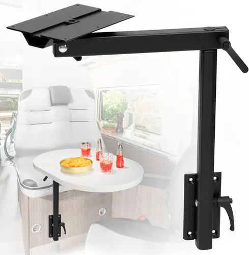 Pierna de mesa extraíble de aleación de aluminio para RV, pierna de mesa para computadora portátil con rotación de 360 grados, soporte de mesa
