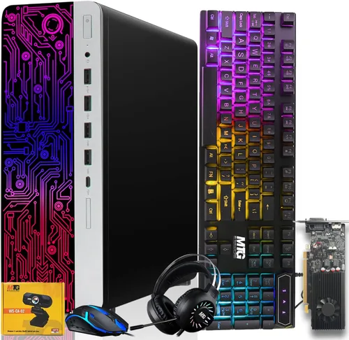 Miniatura 16 de TechMagnet PC de escritorio HP G3 para juegos, Intel Core i7 6ª generación, gráficos RX 550, 16 GB de RAM, SSD de 1 TB Disco duro de 2 TB, monitor