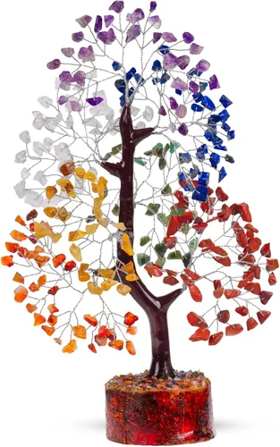 Miniatura 3 de Árbol de 7 Chakras, Cristales y Piedras Curativas, Árbol de la Vida de Chakra Árbol de Cristal para Energía Positiva, Regalos de Cumpleaños