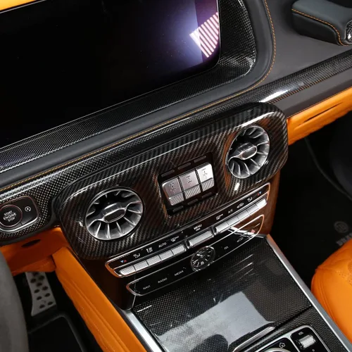 Miniatura 6 de Marco de ventilación frontal para Mercedes Benz Clase G (2019-2020), consolas centrales, salida de viento de aire acondicionado, tablero de ABS