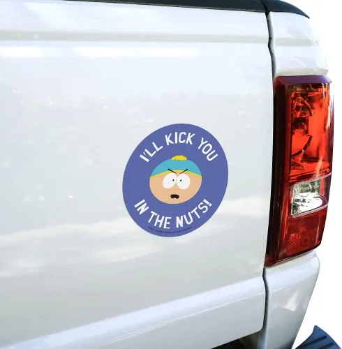Miniatura 2 de South Park Cartman Kick You in The Nuts - Imán de vinilo para refrigerador y nevera