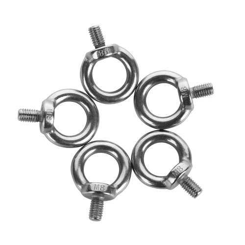 Miniatura 2 de 5 pedazos M8 macho hilo maquinaria hombro elevación anillo ojo pernos