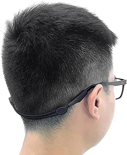 Miniatura 3 de Junsika Correa ajustable sin cola para gafas para hombres, mujeres, niños, deportes, gafas de sol, correa de soporte