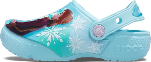Crocs Zuecos Disney para niños Frozen 2 Zapatos para niñas, Azul hieloazul hielo., 9 Bebé mayor