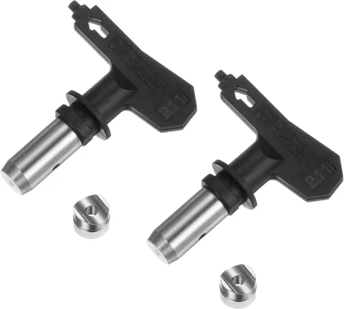 Miniatura 40 de uxcell 2 puntas de pulverización reversibles para pulverizador sin aire, 109 puntas de boquilla de pulverización de pintura, piezas de máquina