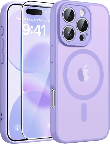Miniatura 367 de FNTCASE - Funda para iPhone 16 Pro: magnética, mate, translúcida, de grado militar, protectora contra caídas, resistente, fina, duradera y a prueba
