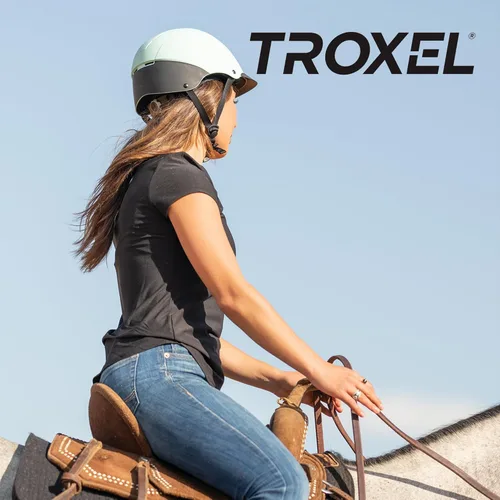 Miniatura 5 de Troxel Spirit Duratec Full Coverage Horse Riding Helmet, Low-Profile Adjustable Design, Safety Horseback Riding Gear Menta Duratec