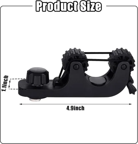 Miniatura 2 de Geelin Soporte para remo de kayak, accesorios de montaje en pista, soporte de remo estándar de pesca, soporte de remo de kayak para barra