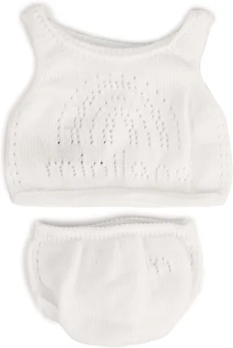 Miniland Juego de ropa interior para muñecas de 12 5/8 pulgadas, viene piezas superior e inferior con colgador
