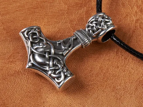 Miniatura 82 de Baldur Jewelry - Collar de martillo Thors Mjölnir - Colgante de martillo de Thor nórdico vikingo joyería vikingo - Collar Thor - Regalos Thor