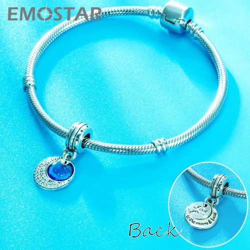 Miniatura 3 de EMOSTAR Dijes para el día de San Valentín nudo celta lápiz labial rojo I Love You conciencia sobre el autismo magnolia niño y niña enamorada cuentas