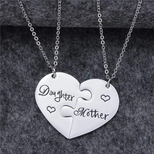 Miniatura 2 de iJuqi Collar de regalo para madre e hija, 2 collares para mamá de hija, regalos para mamá, regalos para hija, regalos para Navidad, Día de la Madre