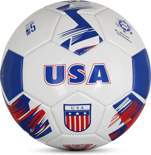 Miniatura 9 de Vizari Balón de Fútbol del Equipo Nacional - Balón de Fútbol de Cuero Sintético Duradero para Adultos, Niños y Jóvenes Cosido a Máquina con Diseño