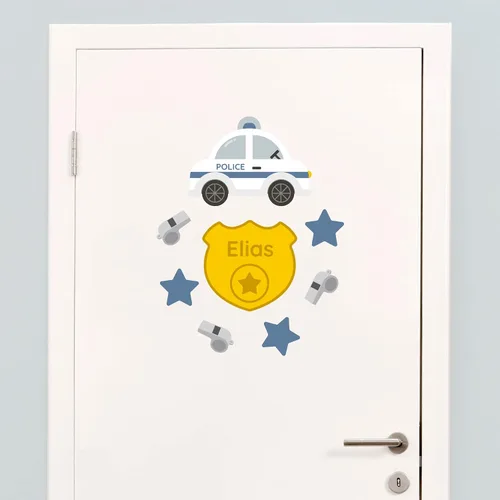 Miniatura 8 de Calcomanías de puerta personalizadas para habitación de niños, calcomanías de pared con nombre personalizado para decoración de habitación de bebés