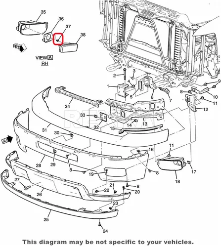 Miniatura 6 de Rexka 10 piezas de tuerca de retención de lámpara antiniebla 11570830 compatible con Cadillac Escalade, Chevy Avalanche, Camaro, Colorado, Silverado